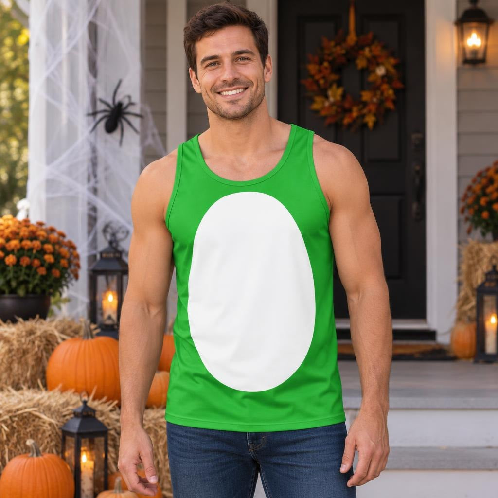 Green Adventure Dino Sidekick Costume All Over Men's Tank Top