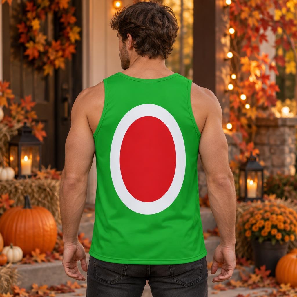 Green Adventure Dino Sidekick Costume All Over Men's Tank Top