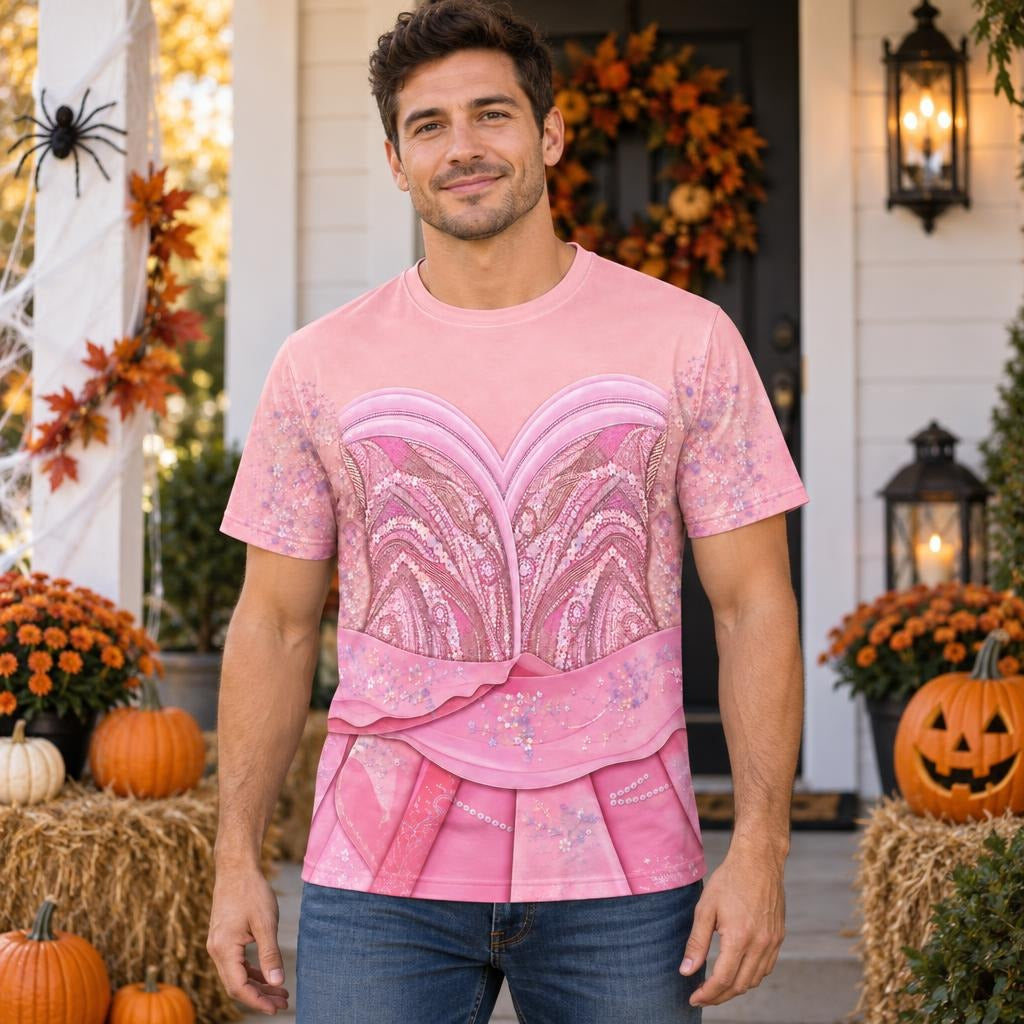 Pink Enchanted Witch Costume All Over Men's T-Shirt