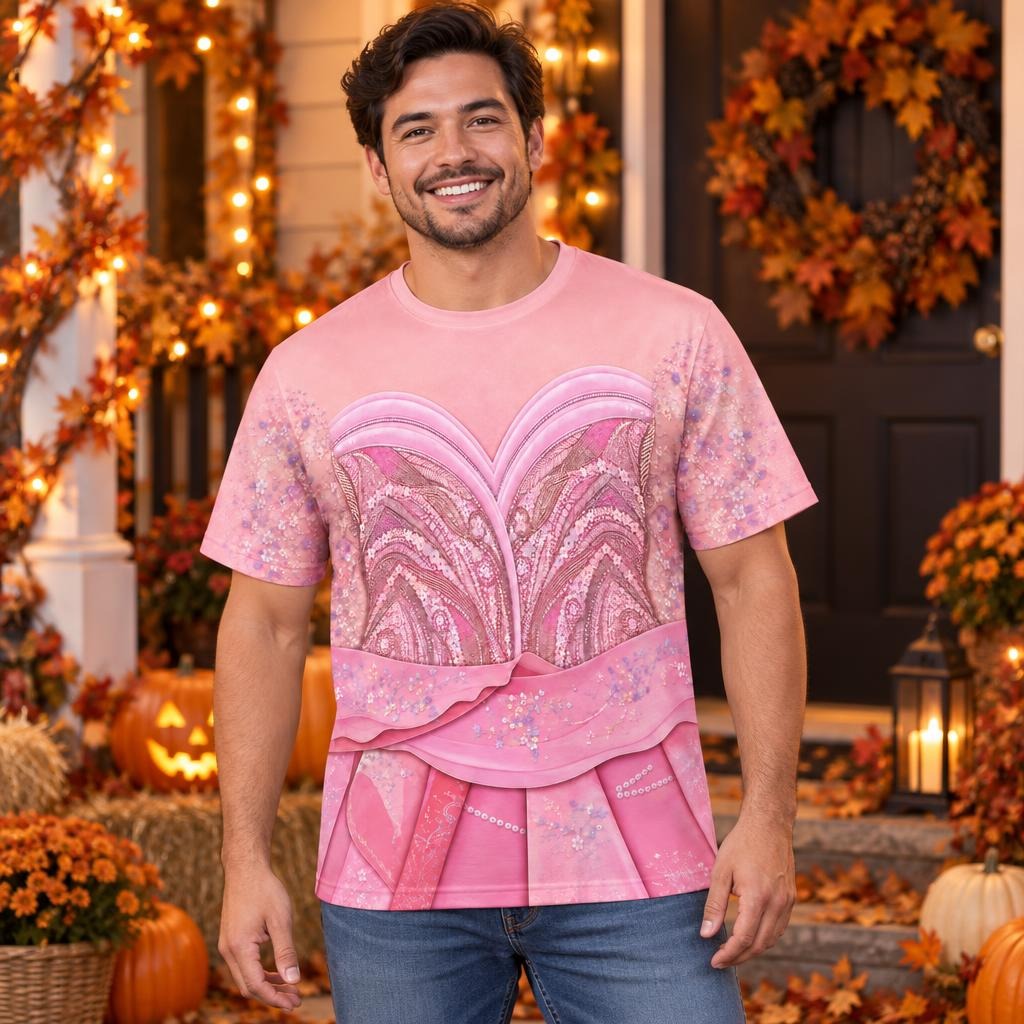 Pink Enchanted Witch Costume All Over Men's T-Shirt