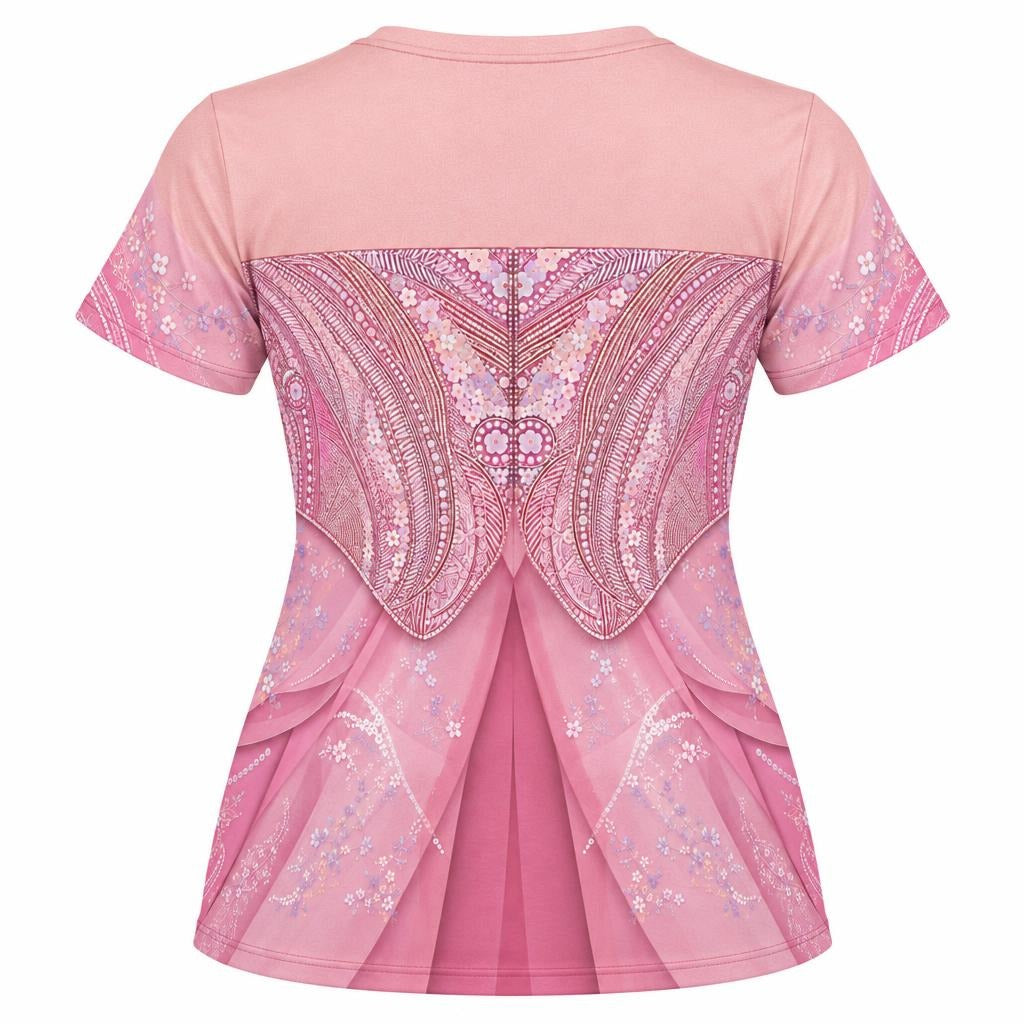 Pink Enchanted Witch Costume All Over Women's T-Shirt