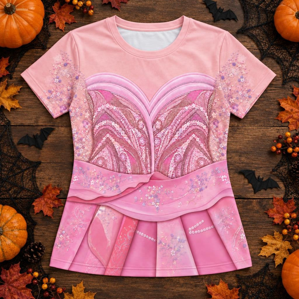 Pink Enchanted Witch Costume All Over Women's T-Shirt