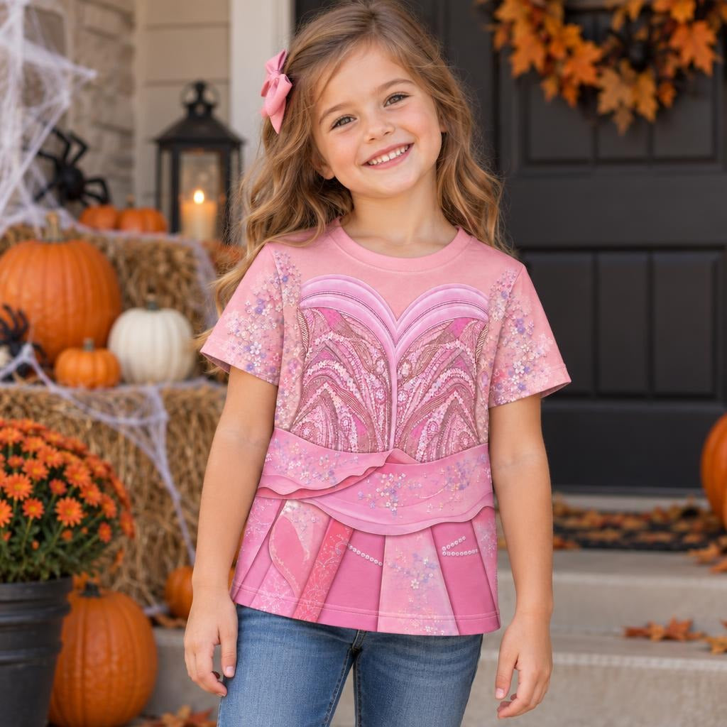 Pink Enchanted Witch Costume All Over Toddler T-Shirt