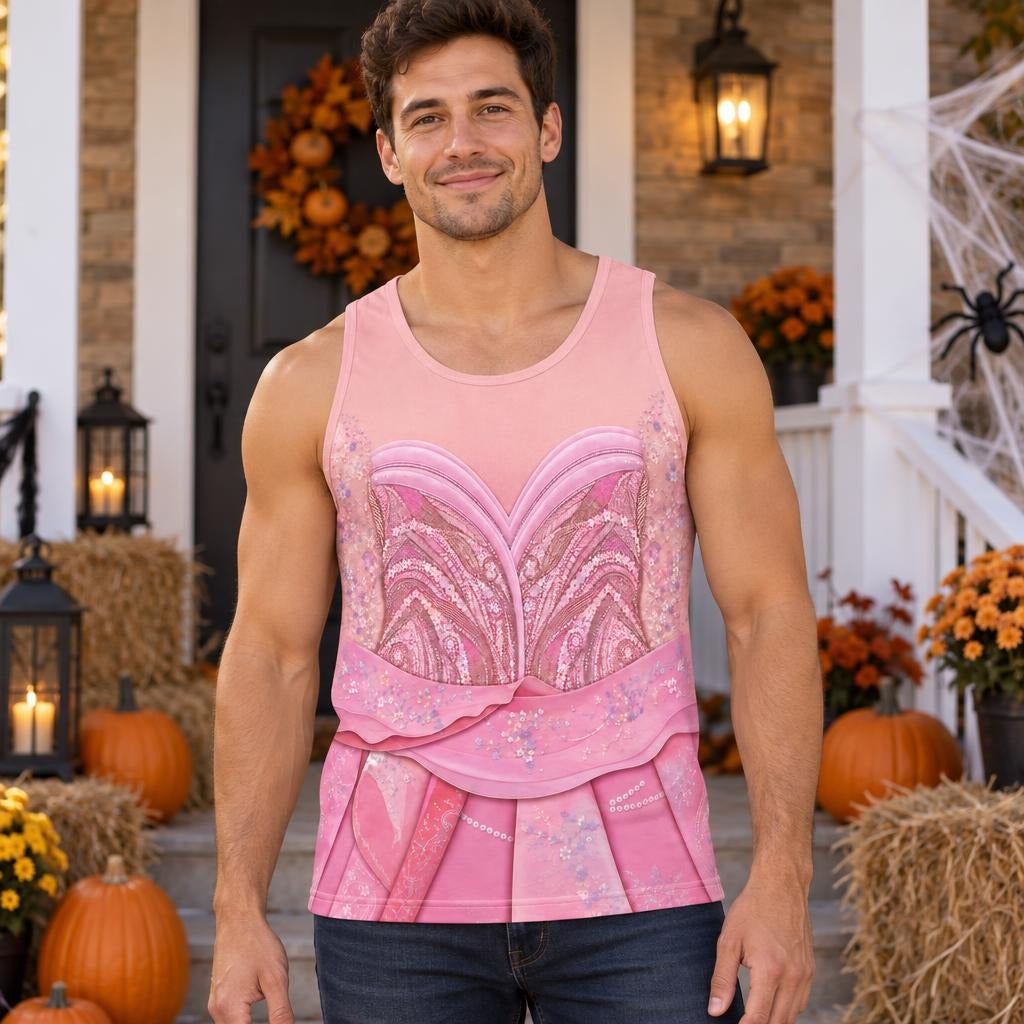 Pink Enchanted Witch Costume All Over Men's Tank Top