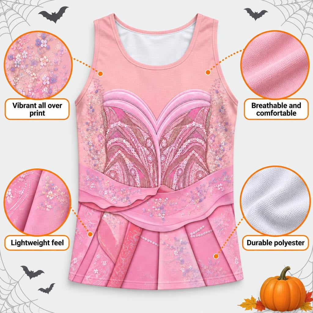 Pink Enchanted Witch Costume All Over Men's Tank Top