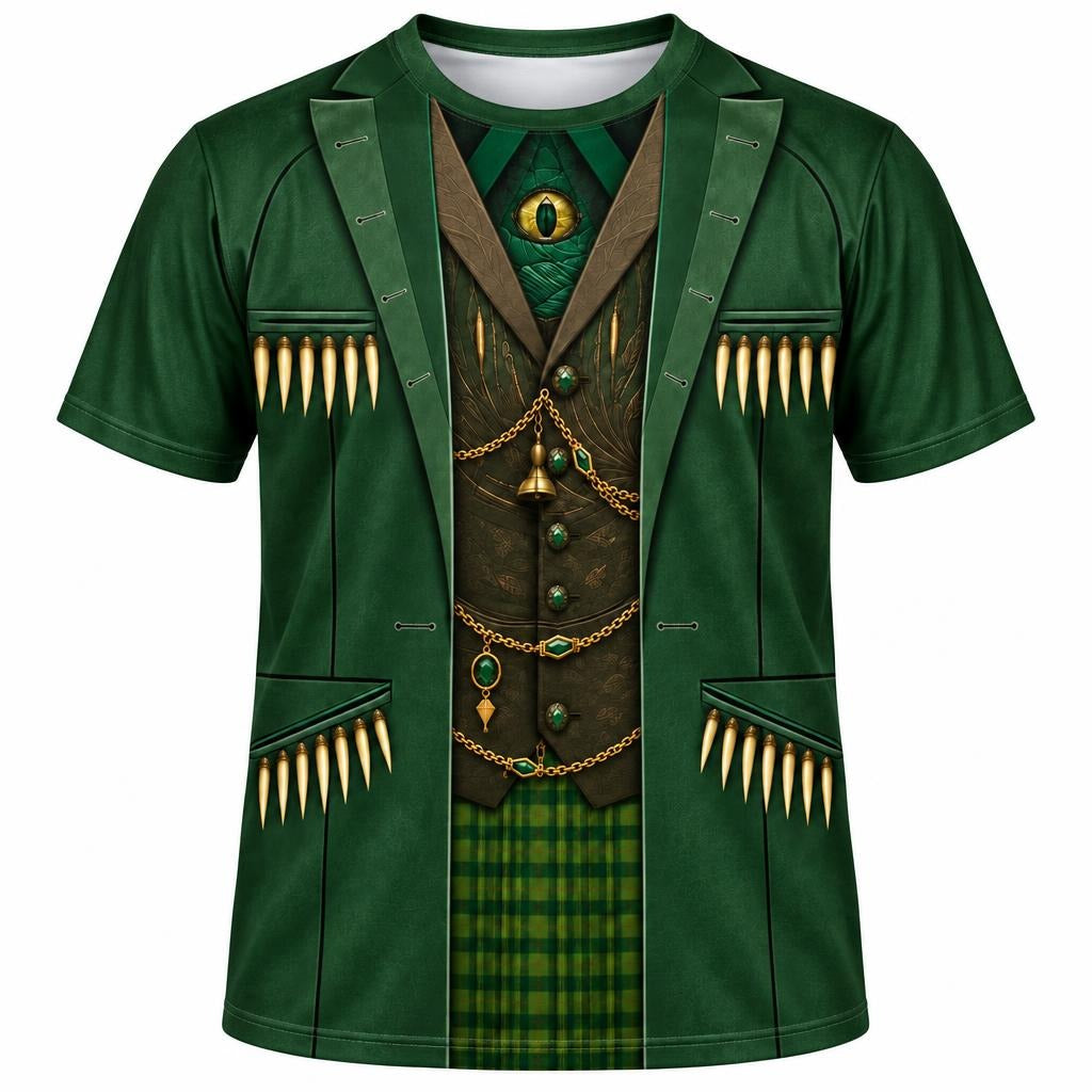 Emerald Trickster Suit Costume All Over Men's T-Shirt