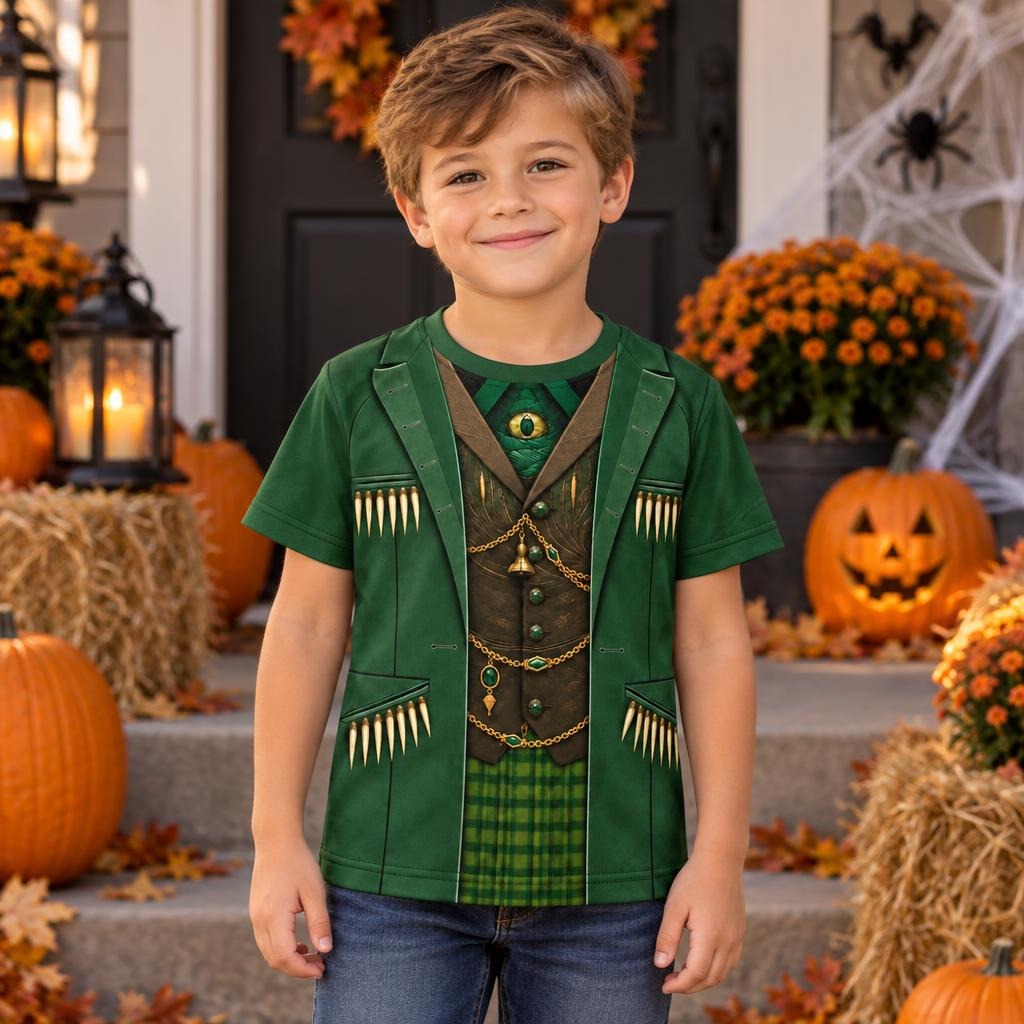 Emerald Trickster Suit Costume All Over Toddler T-Shirt