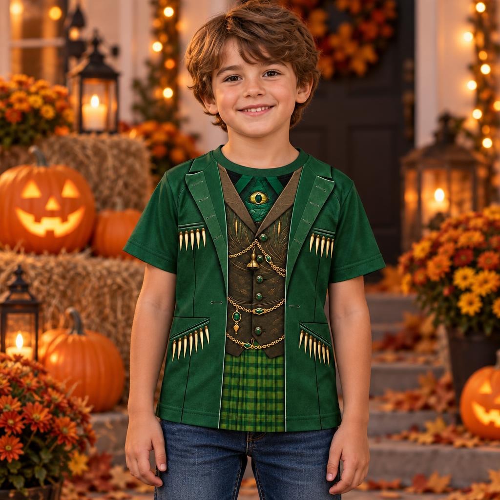 Emerald Trickster Suit Costume All Over Toddler T-Shirt