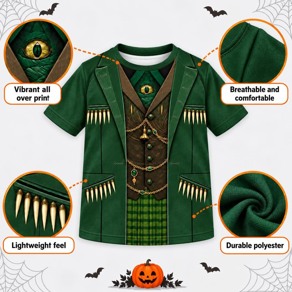 Emerald Trickster Suit Costume All Over Toddler T-Shirt