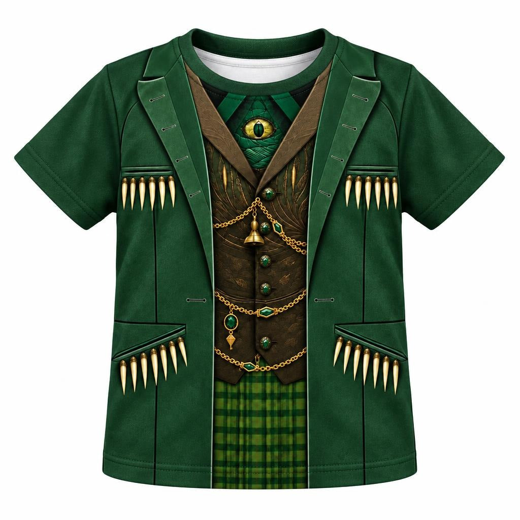 Emerald Trickster Suit Costume All Over Toddler T-Shirt