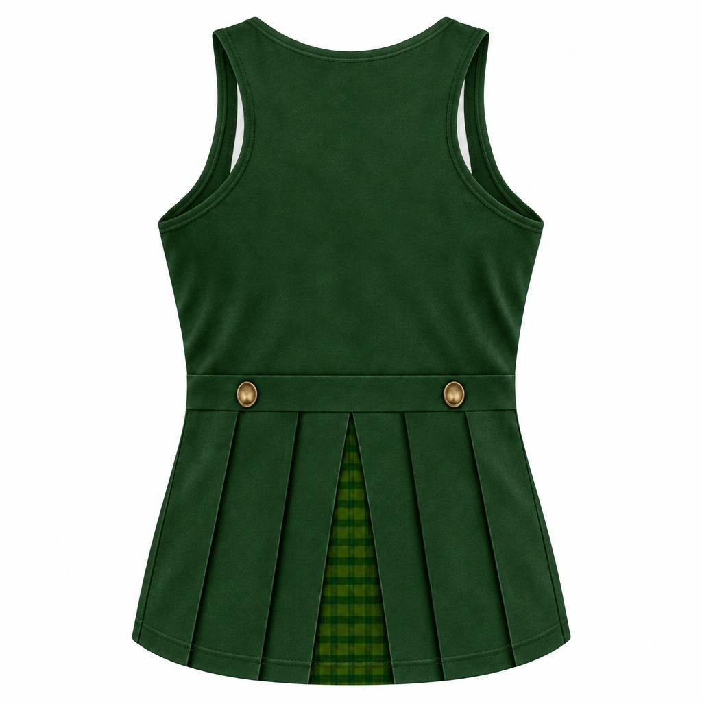 Emerald Trickster Suit Costume All Over Women's Racerback Tank Top