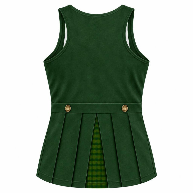 Emerald Trickster Suit Costume All Over Women's Racerback Tank Top Women's Tank Tops Old Glory