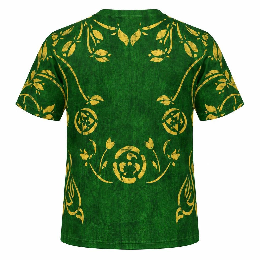 Green Spellbook Witch Costume All Over Youth T-Shirt Youth T-Shirts Old Glory