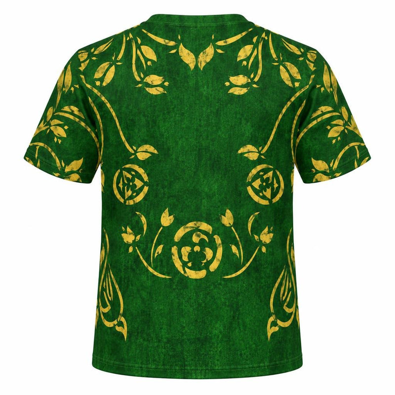 Green Spellbook Witch Costume All Over Youth T-Shirt Youth T-Shirts Old Glory