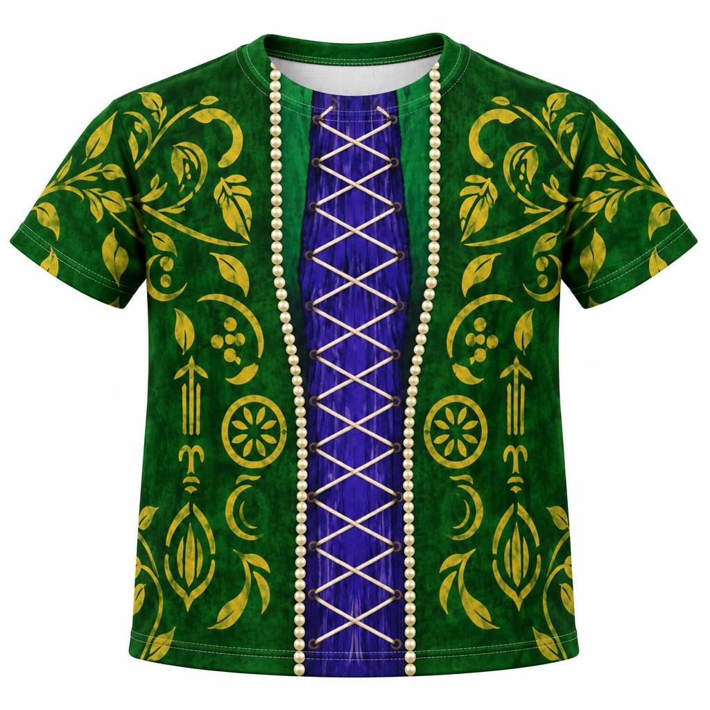 Green Spellbook Witch Costume All Over Toddler T-Shirt Toddler T-Shirts Old Glory 2T Multicolor
