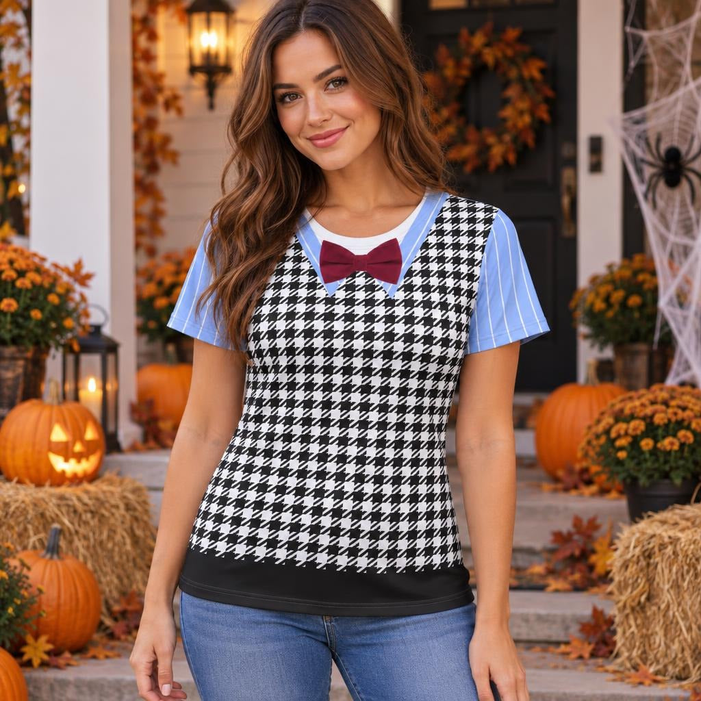 Fearful Frankie Costume All Over Women's T-Shirt Women's T-Shirts Old Glory