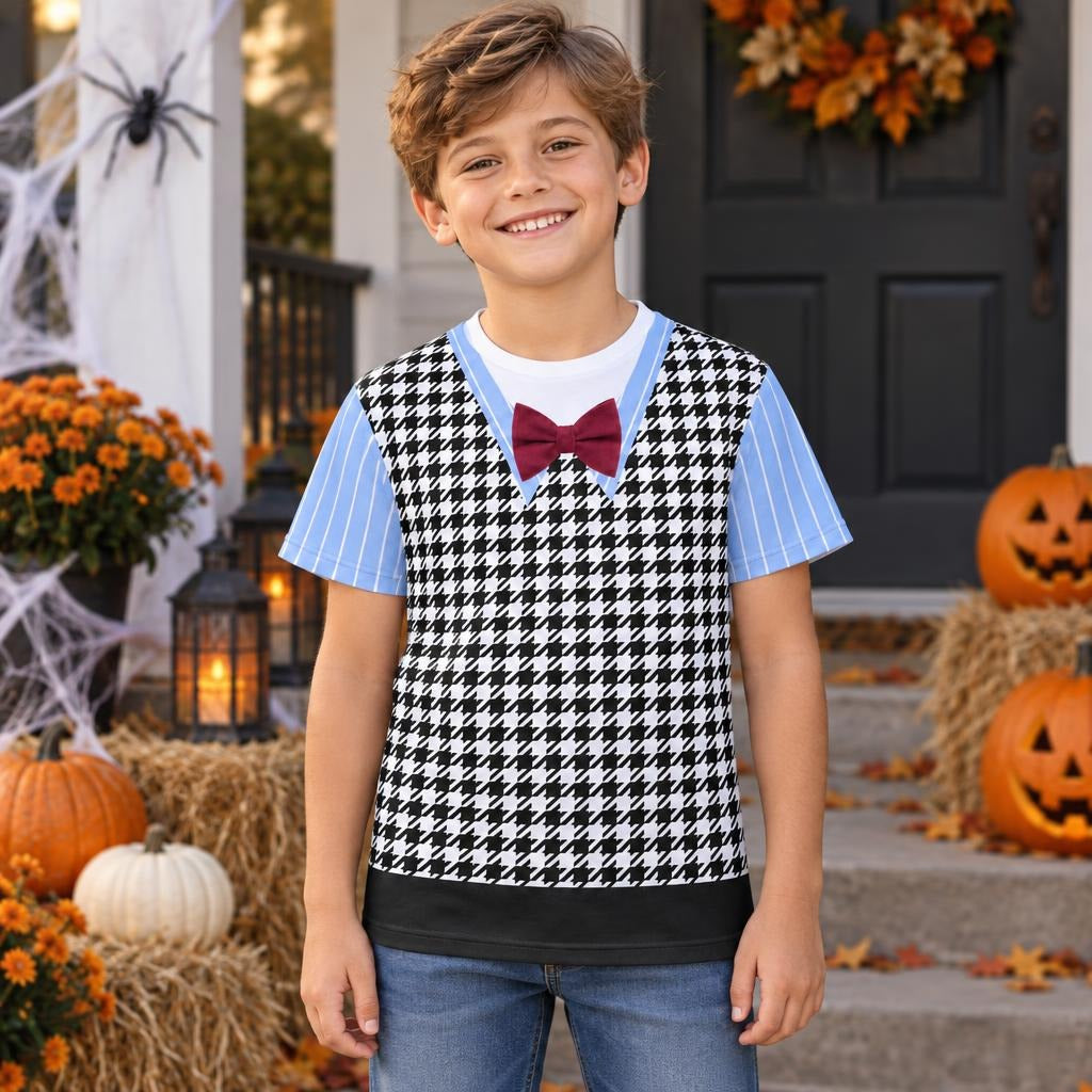 Fearful Frankie Costume All Over Youth T-Shirt Youth T-Shirts Old Glory