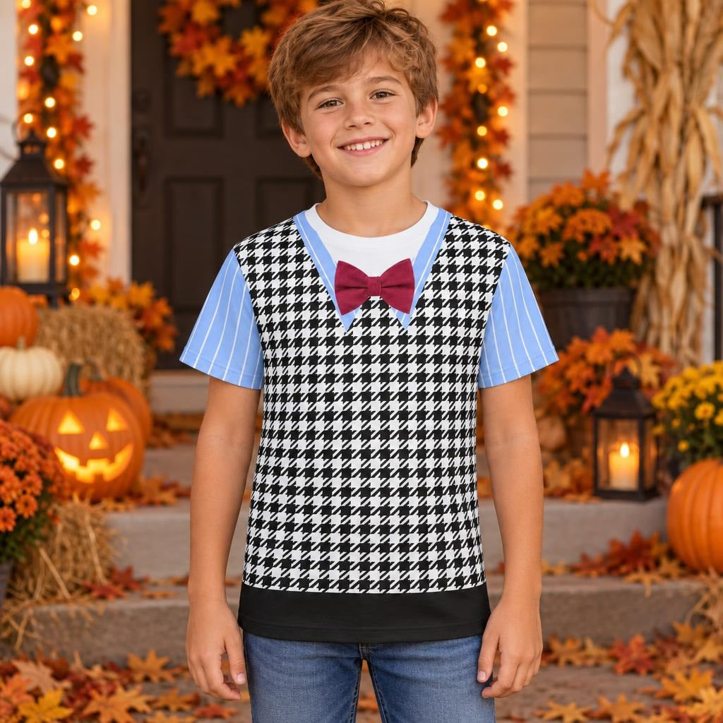 Fearful Frankie Costume All Over Youth T-Shirt Youth T-Shirts Old Glory