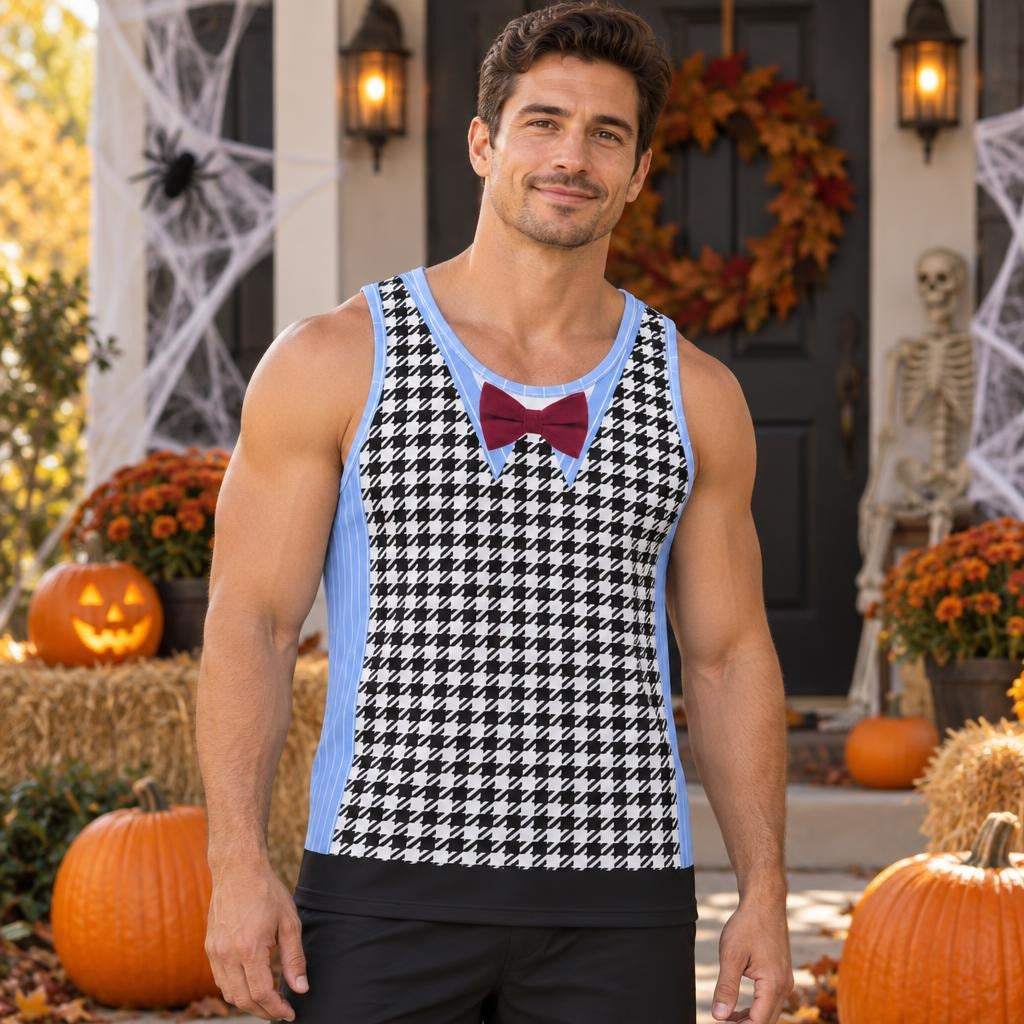 Fearful Frankie Costume All Over Men's Tank Top Men's Tank Tops Old Glory