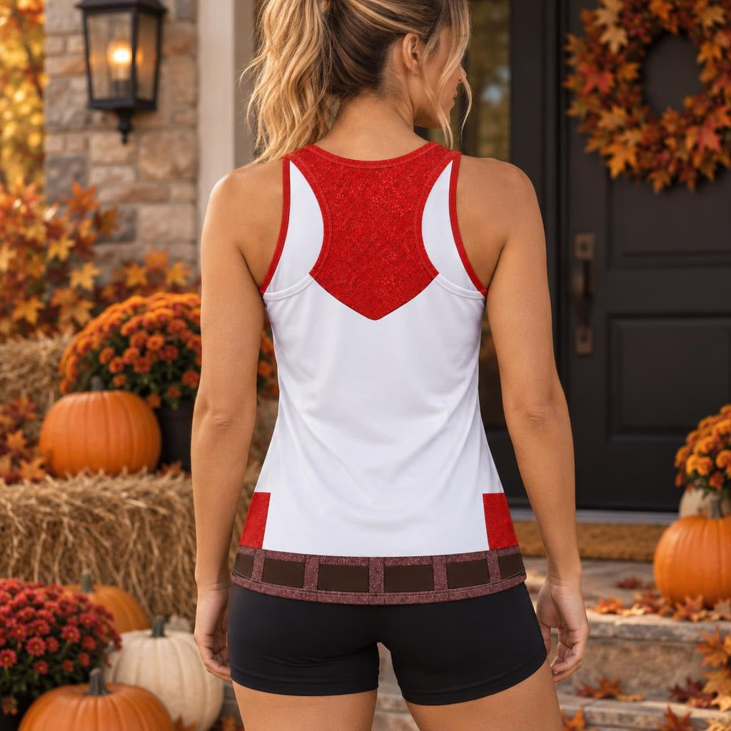 Mad Marvin Costume All Over Women's Racerback Tank Top Women's Tank Tops Old Glory