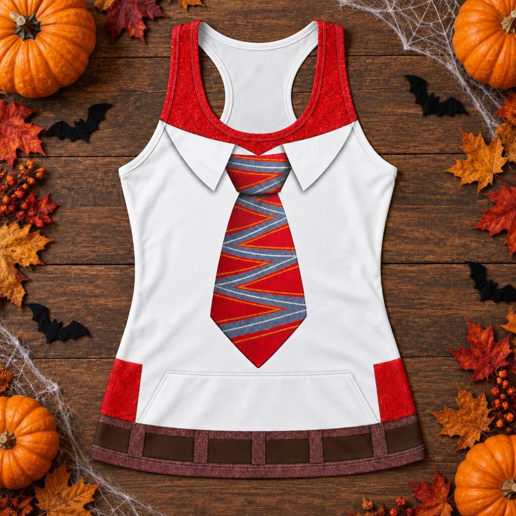Mad Marvin Costume All Over Women's Racerback Tank Top Women's Tank Tops Old Glory