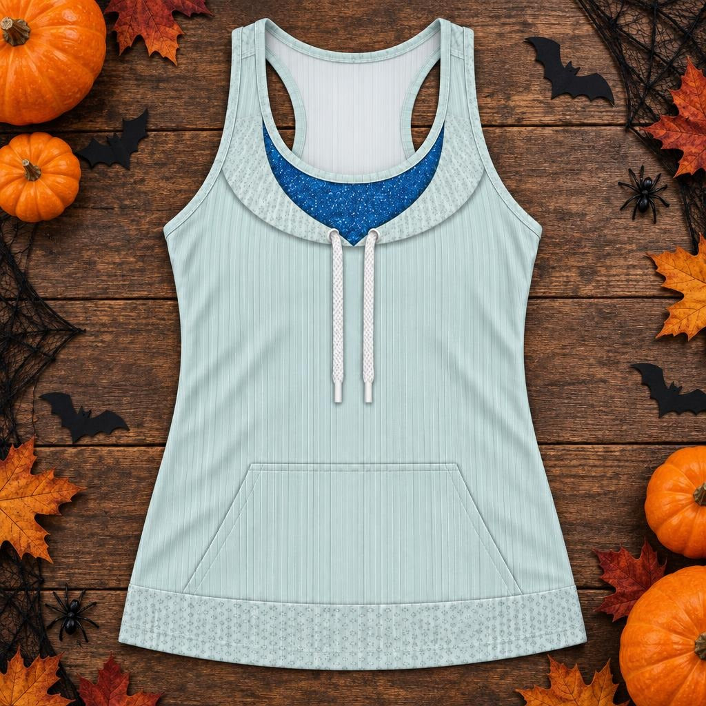 Sad Sally Costume All Over Women's Racerback Tank Top Women's Tank Tops Old Glory