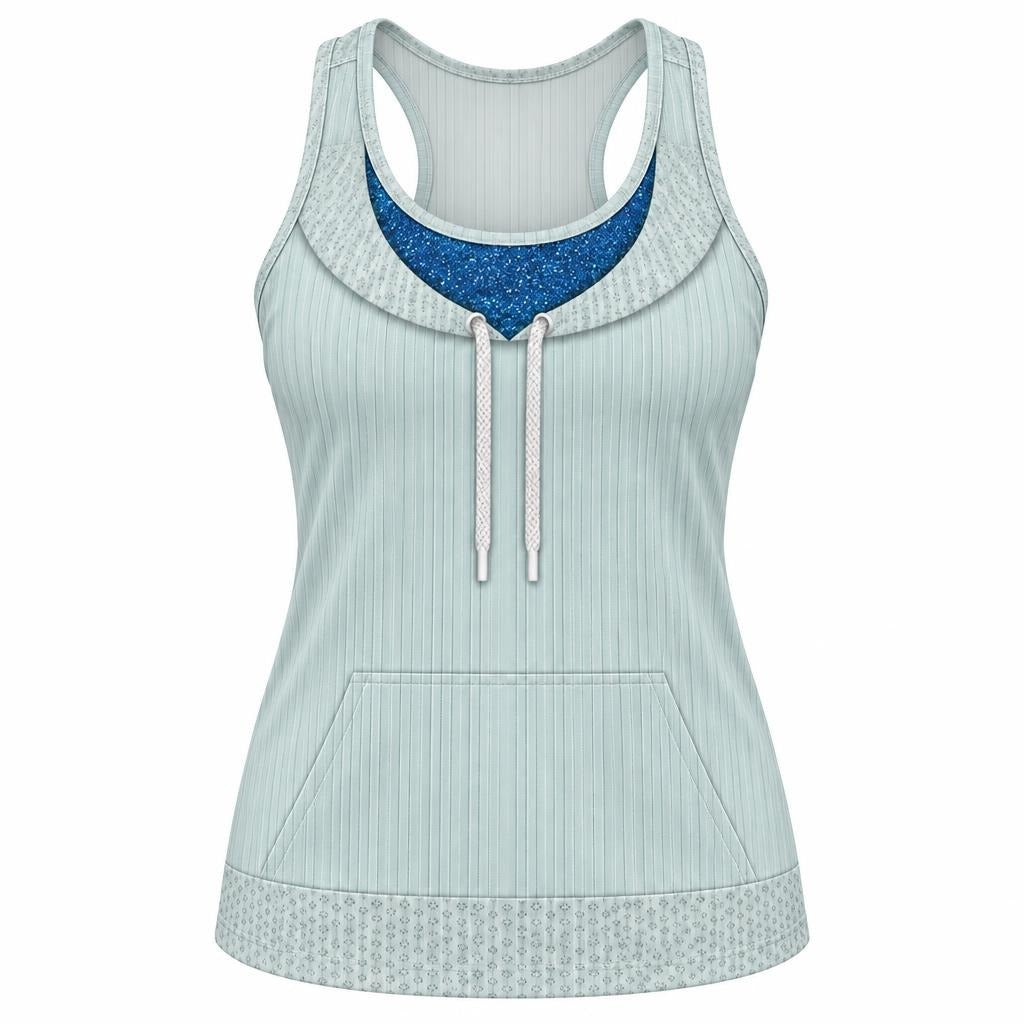 Sad Sally Costume All Over Women's Racerback Tank Top Women's Tank Tops Old Glory SM Multicolor