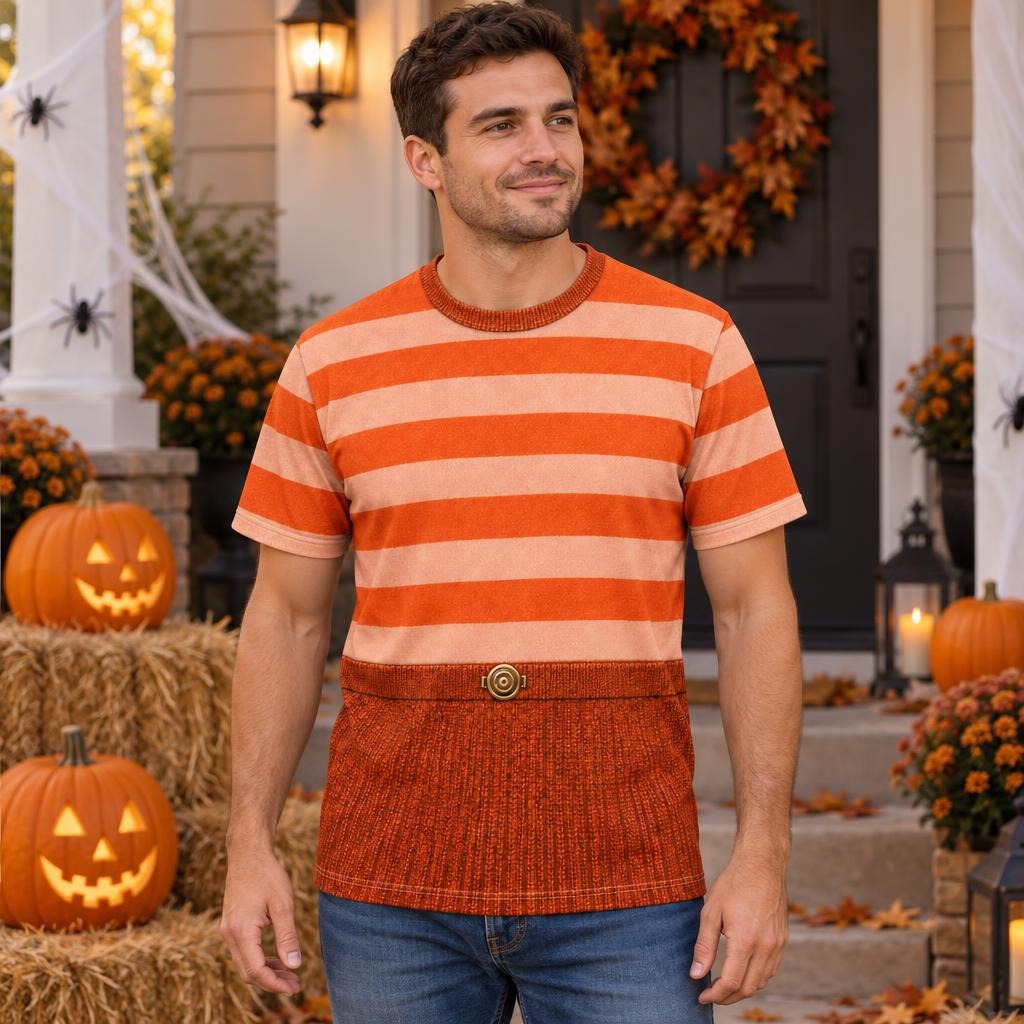 Anxious Ally Costume All Over Men's T-Shirt Men's T-Shirts Old Glory