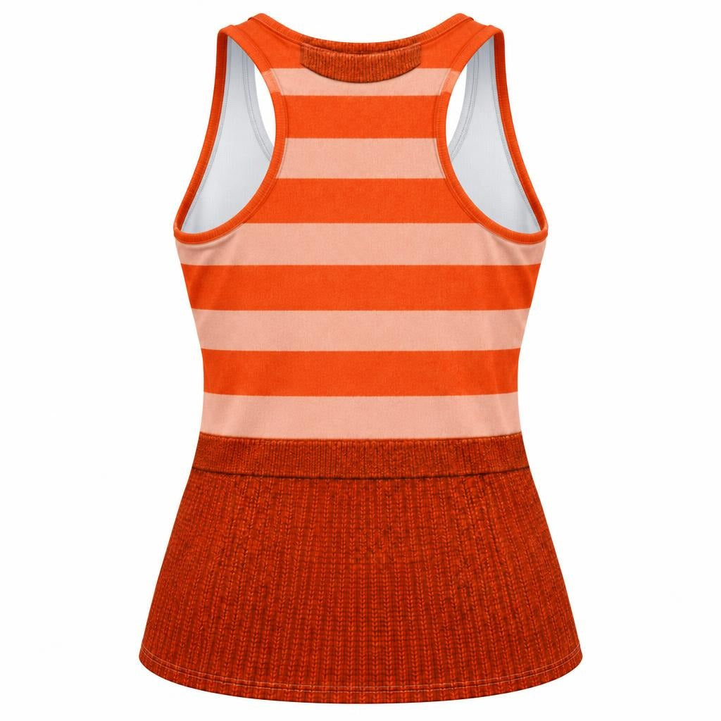 Anxious Ally Costume All Over Women's Racerback Tank Top Women's Tank Tops Old Glory