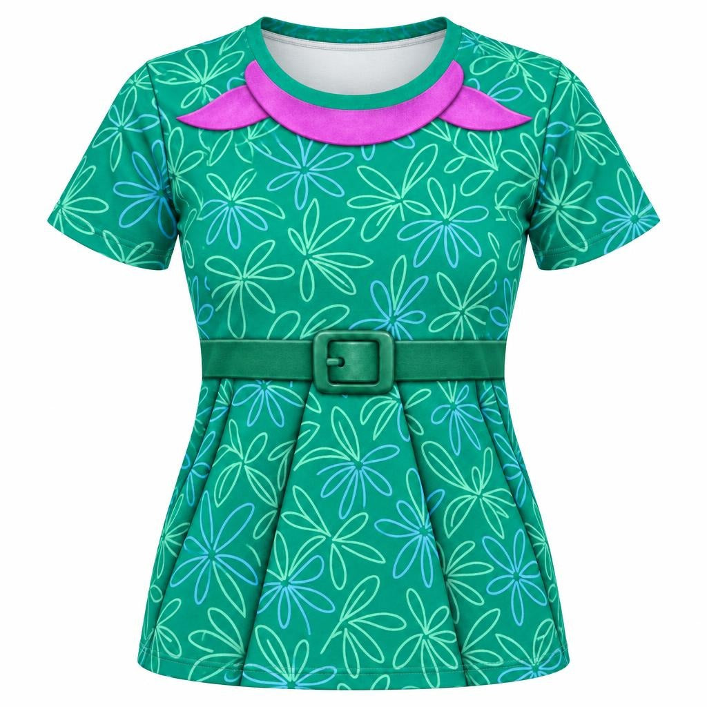 Disgusted Daisy Costume All Over Women's T-Shirt Women's T-Shirts Old Glory SM Multicolor