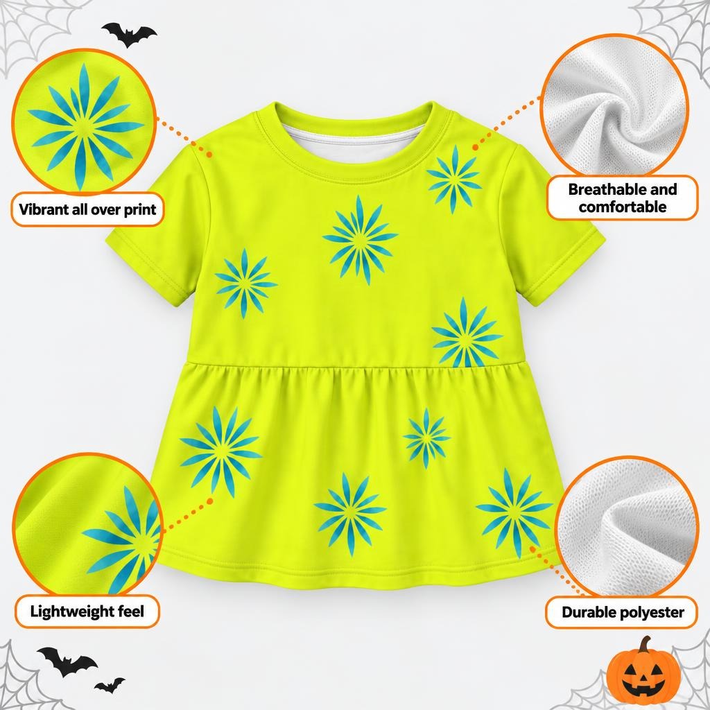 Joyful Jenny Costume All Over Toddler T-Shirt Toddler T-Shirts Old Glory