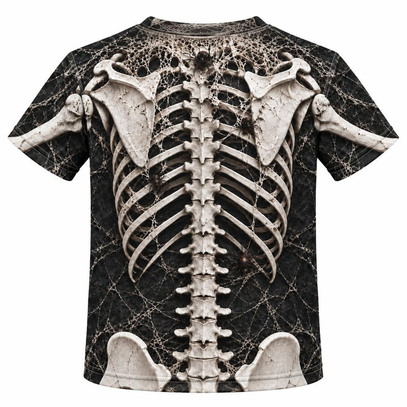 Webbed Skeleton Costume All Over Toddler T-Shirt Toddler T-Shirts Old Glory