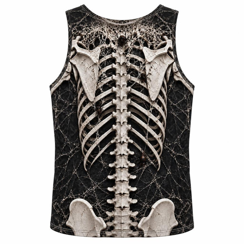 Webbed Skeleton Costume All Over Men's Tank Top Men's Tank Tops Old Glory