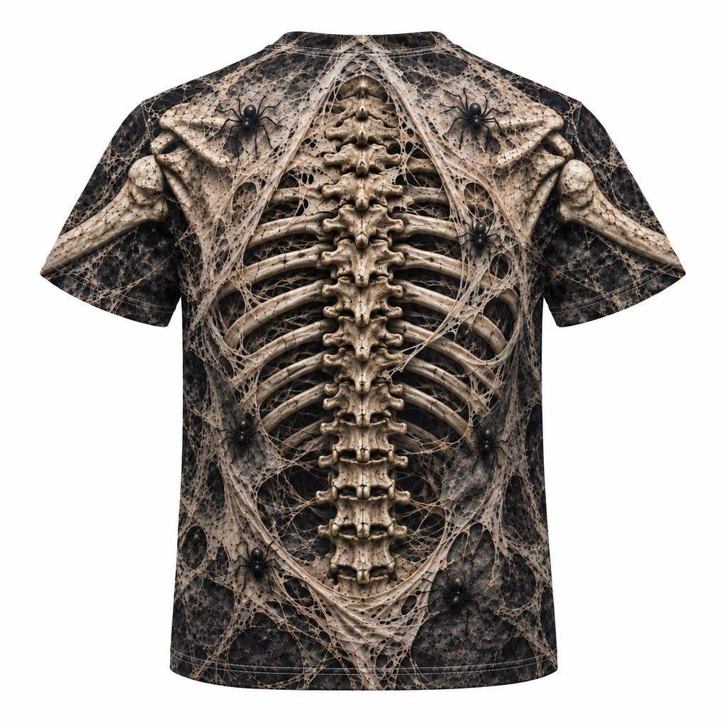 Haunted Skeleton Ribcage Costume All Over Youth T-Shirt Youth T-Shirts Old Glory