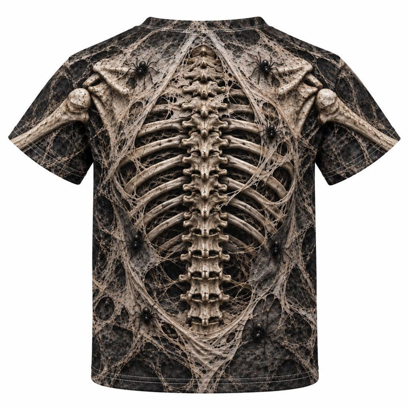Haunted Skeleton Ribcage Costume All Over Toddler T-Shirt Toddler T-Shirts Old Glory