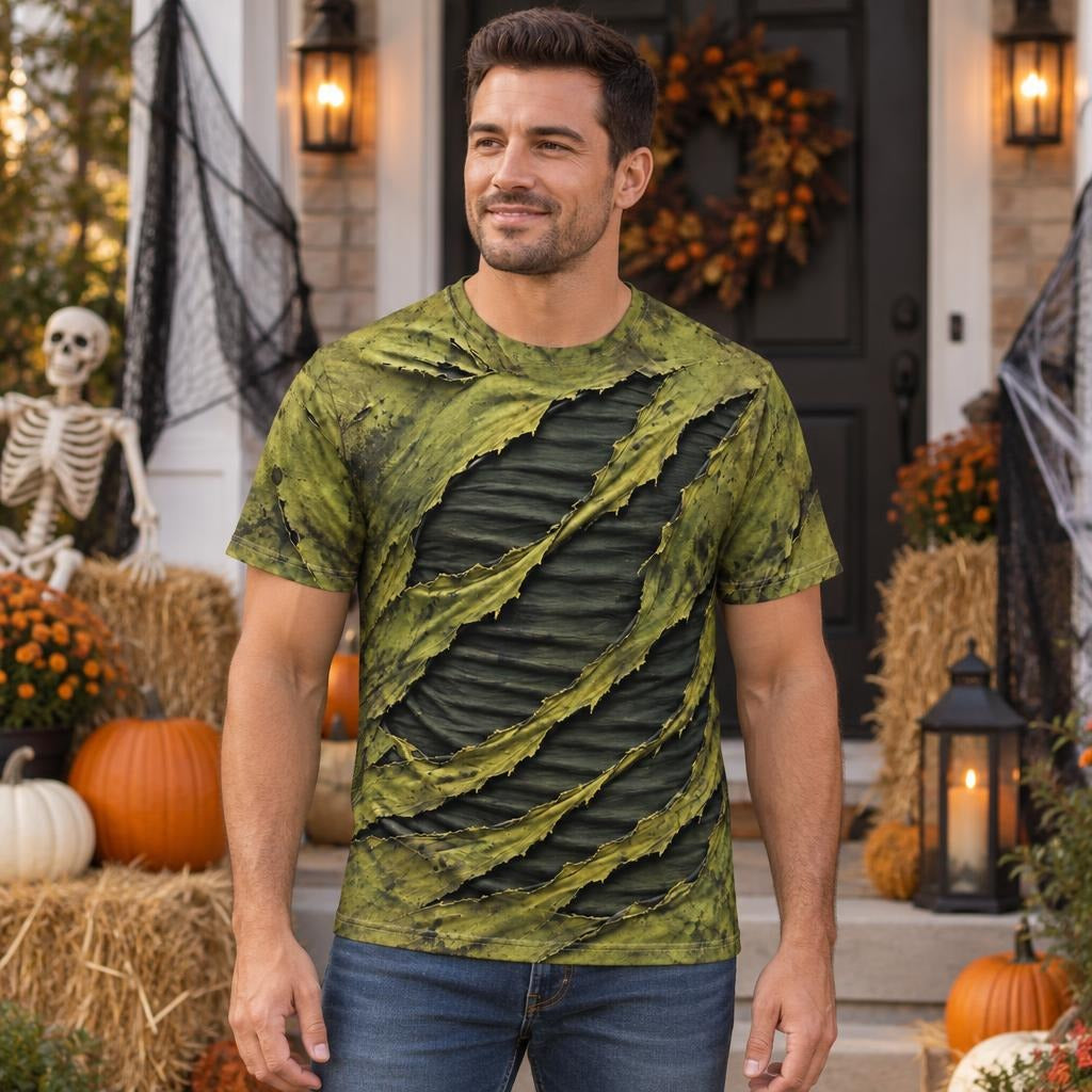 Toxic Torn Monster Costume All Over Men's T-Shirt Men's T-Shirts Old Glory