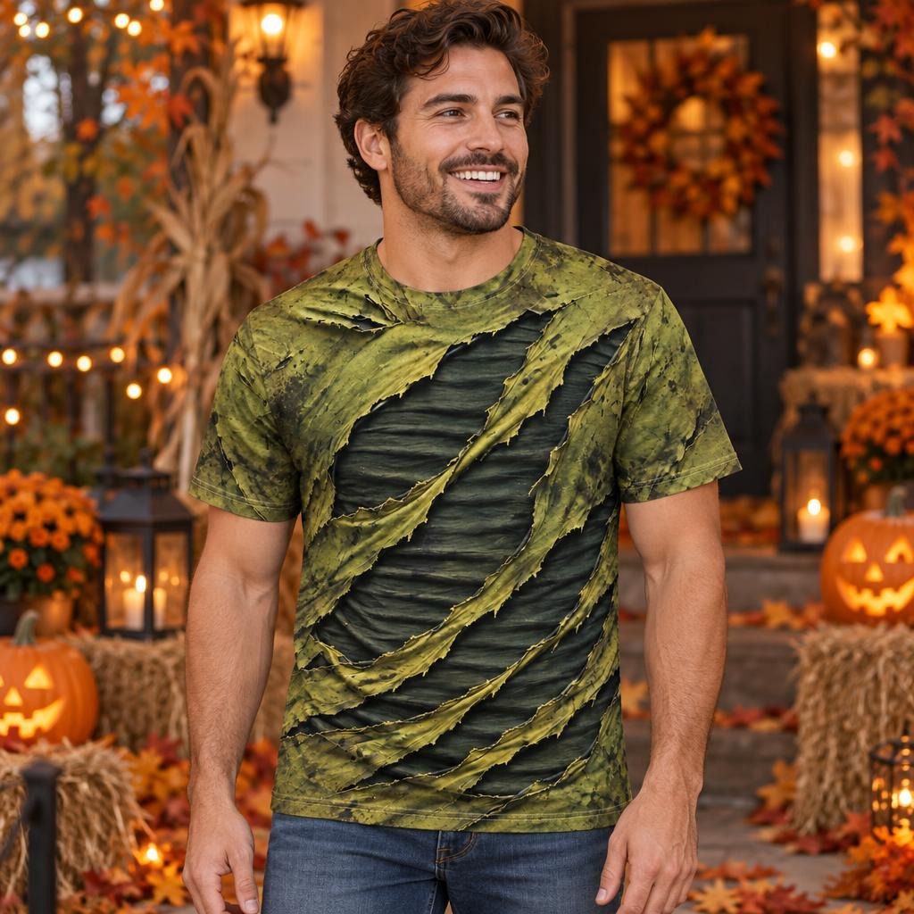 Toxic Torn Monster Costume All Over Men's T-Shirt Men's T-Shirts Old Glory