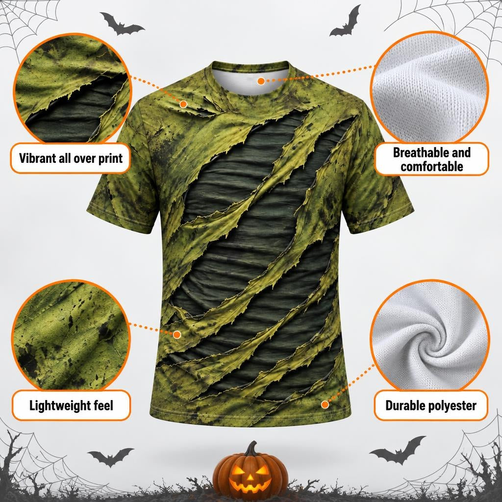 Toxic Torn Monster Costume All Over Men's T-Shirt Men's T-Shirts Old Glory