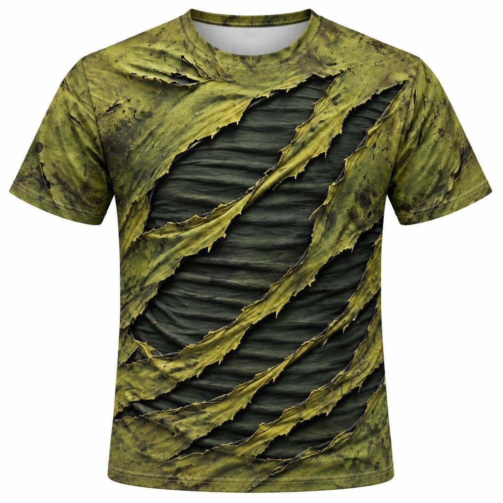 Toxic Torn Monster Costume All Over Men's T-Shirt Men's T-Shirts Old Glory SM Multicolor