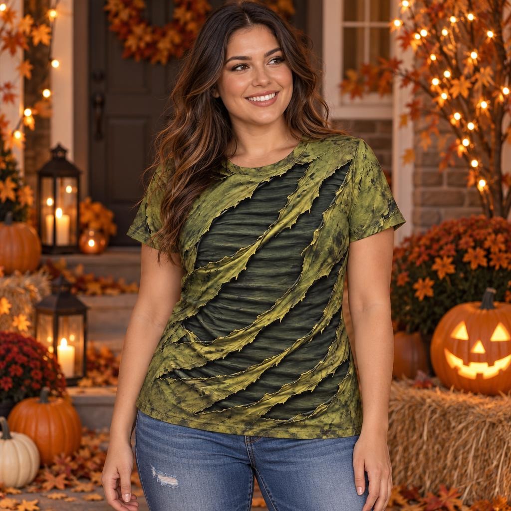 Toxic Torn Monster Costume All Over Women's T-Shirt Women's T-Shirts Old Glory