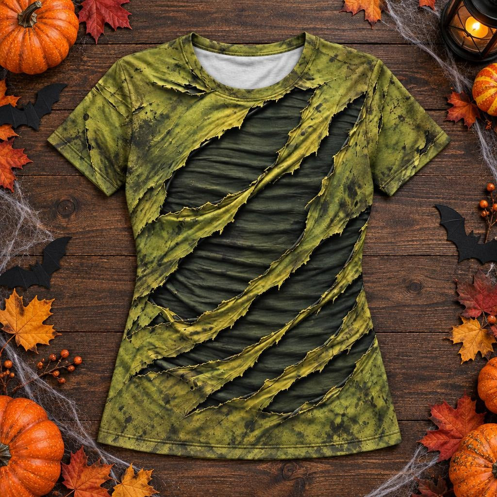 Toxic Torn Monster Costume All Over Women's T-Shirt Women's T-Shirts Old Glory