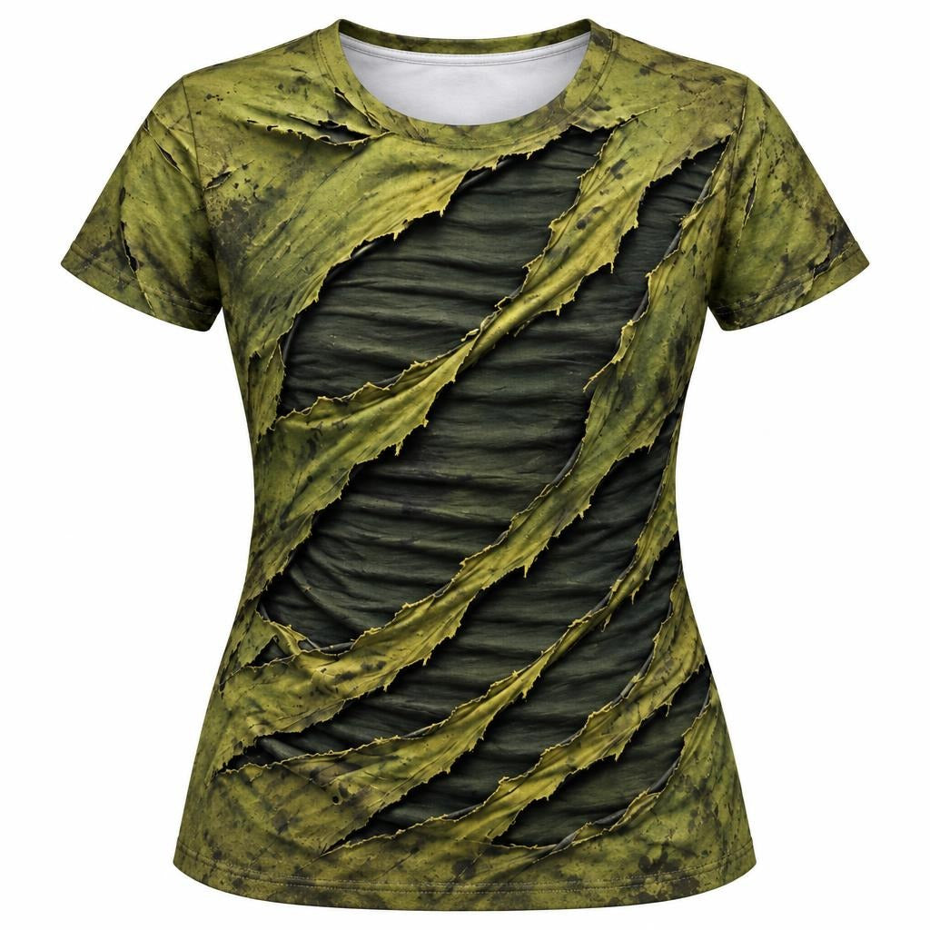 Toxic Torn Monster Costume All Over Women's T-Shirt Women's T-Shirts Old Glory SM Multicolor