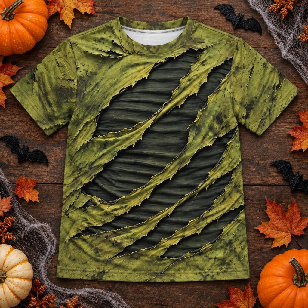 Toxic Torn Monster Costume All Over Youth T-Shirt Youth T-Shirts Old Glory