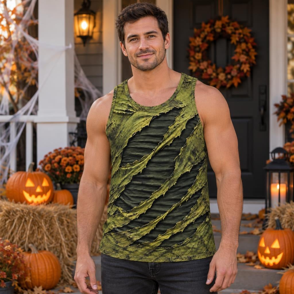 Toxic Torn Monster Costume All Over Men's Tank Top Men's Tank Tops Old Glory