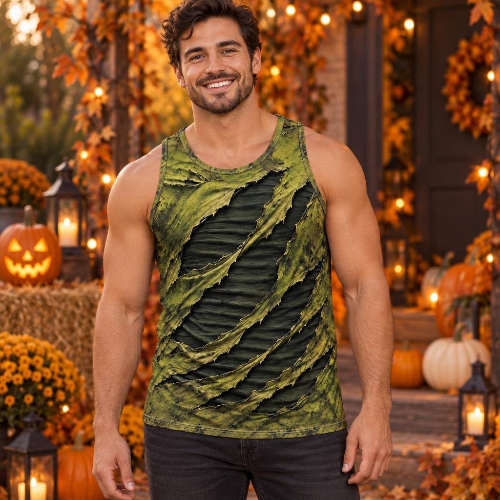 Toxic Torn Monster Costume All Over Men's Tank Top Men's Tank Tops Old Glory