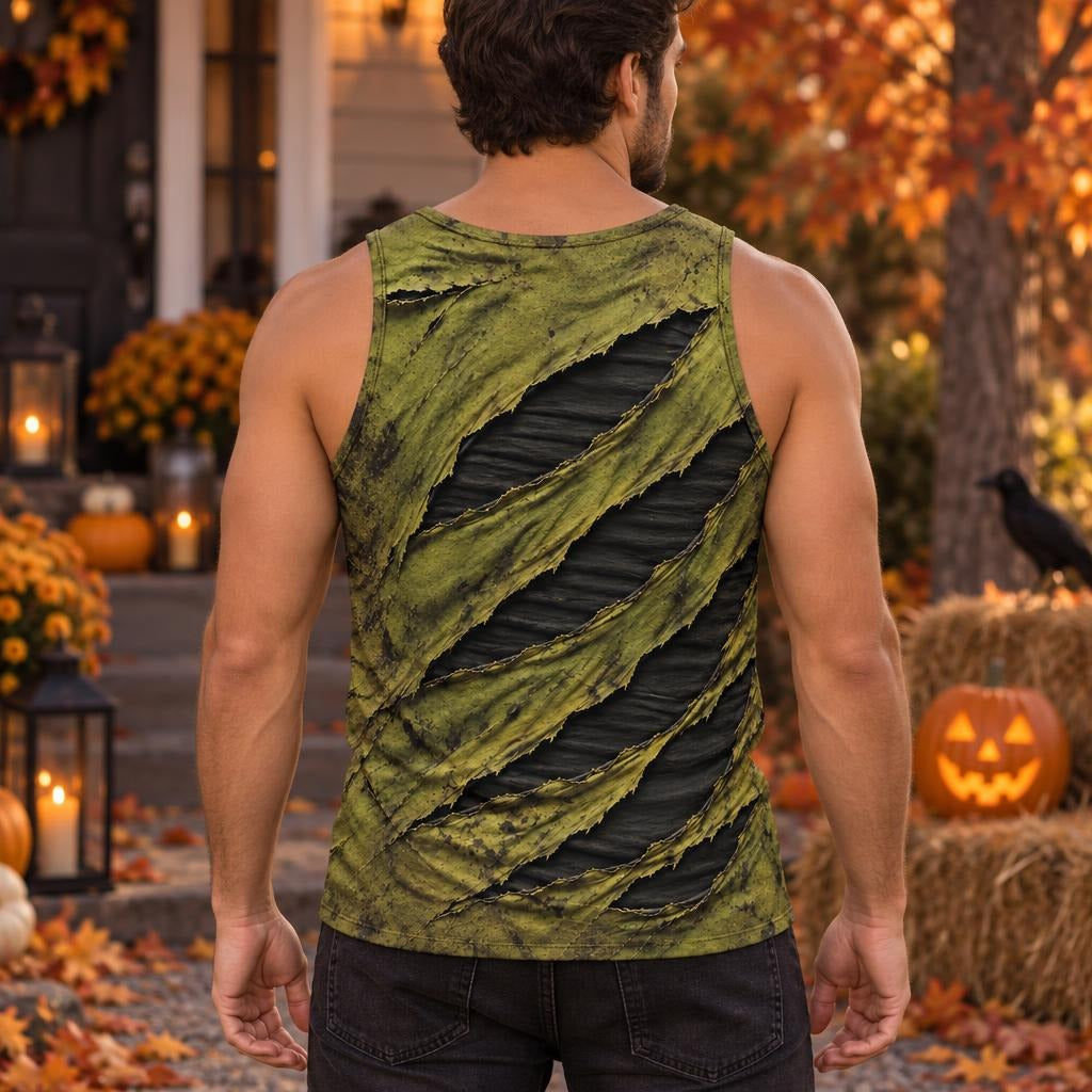 Toxic Torn Monster Costume All Over Men's Tank Top Men's Tank Tops Old Glory