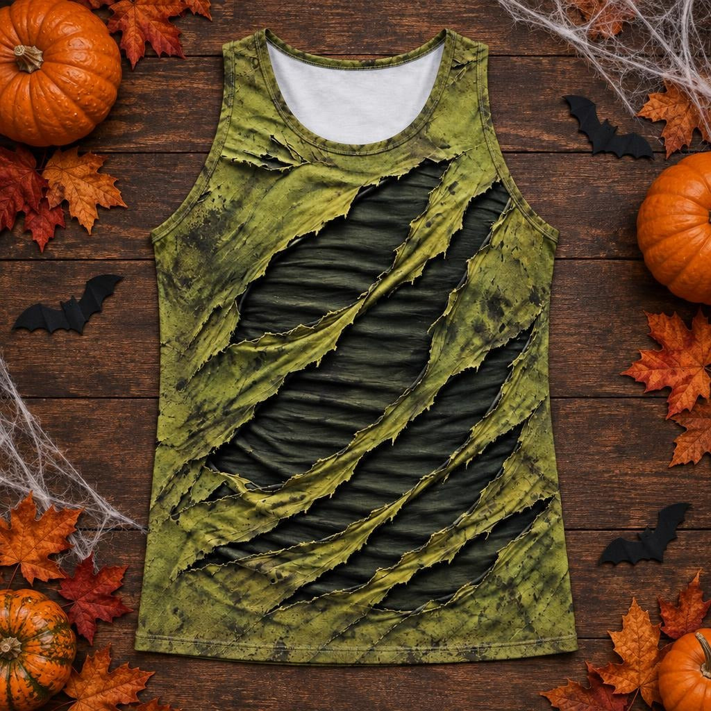 Toxic Torn Monster Costume All Over Men's Tank Top Men's Tank Tops Old Glory