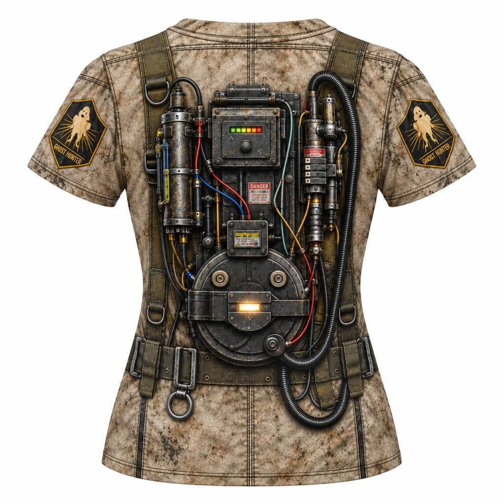 Paranormal Ghost Hunter Costume All Over Women's T-Shirt Women's T-Shirts Old Glory
