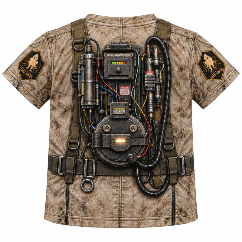 Paranormal Ghost Hunter Costume All Over Toddler T-Shirt Toddler T-Shirts Old Glory