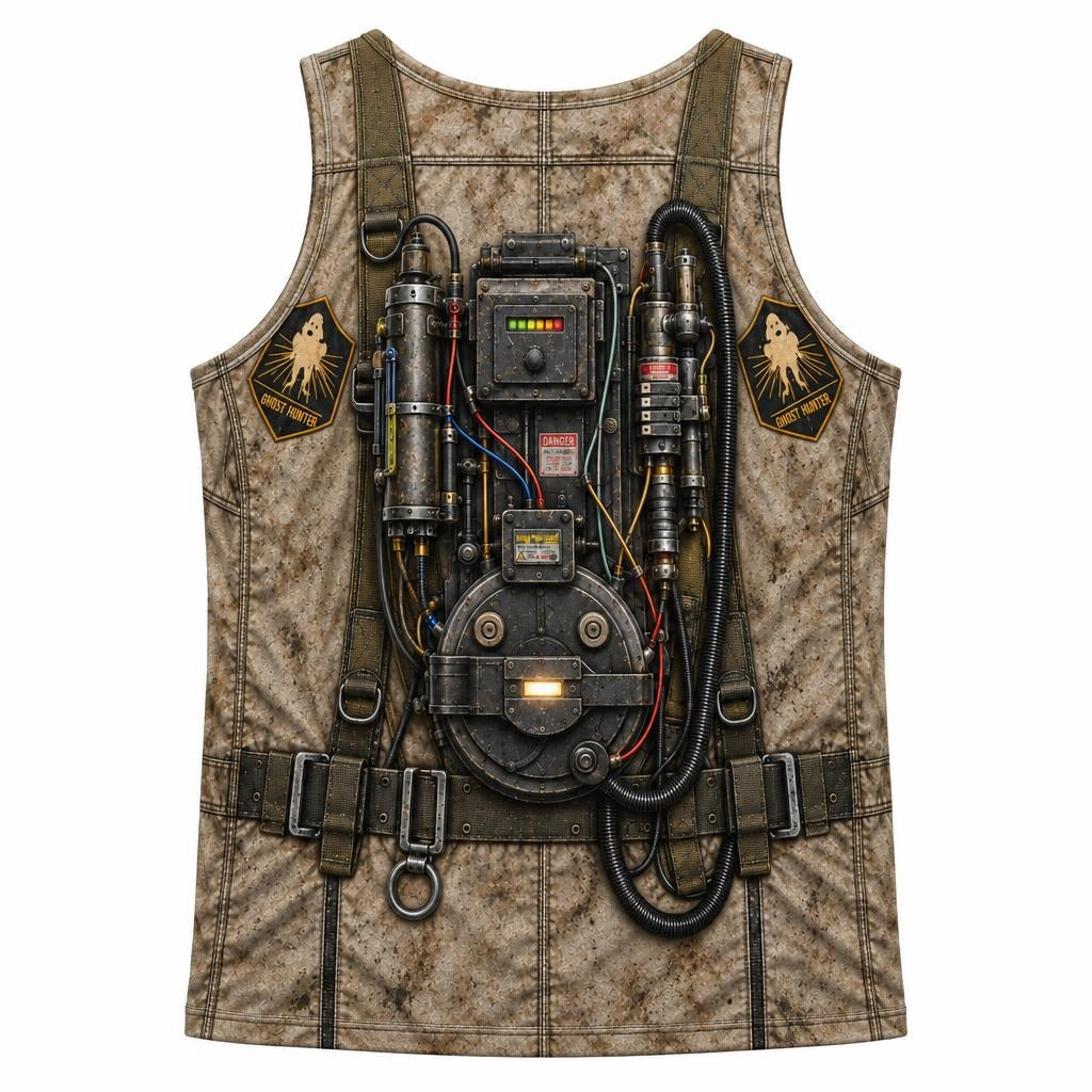Paranormal Ghost Hunter Costume All Over Men's Tank Top Men's Tank Tops Old Glory